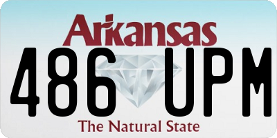 AR license plate 486UPM