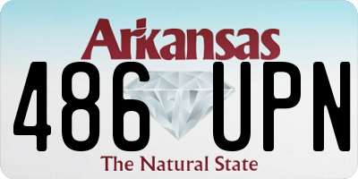AR license plate 486UPN