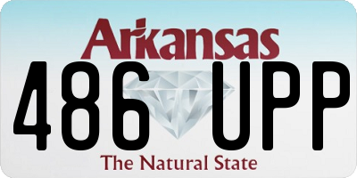 AR license plate 486UPP