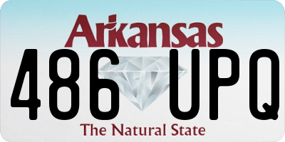 AR license plate 486UPQ