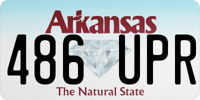 AR license plate 486UPR