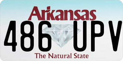 AR license plate 486UPV