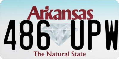 AR license plate 486UPW