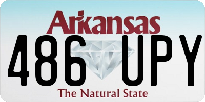 AR license plate 486UPY