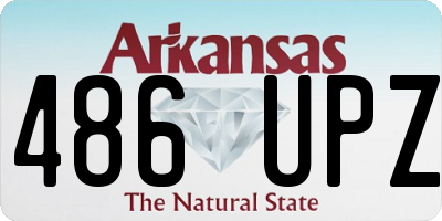 AR license plate 486UPZ