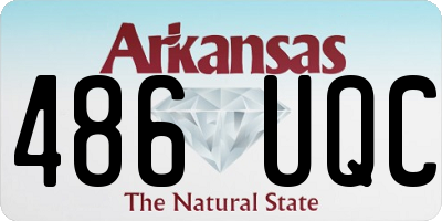 AR license plate 486UQC