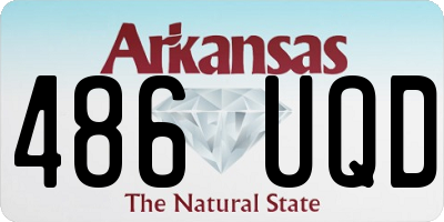 AR license plate 486UQD