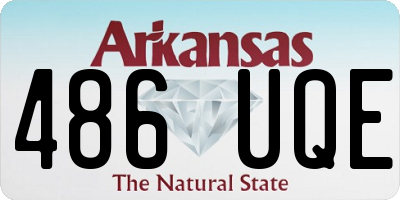 AR license plate 486UQE