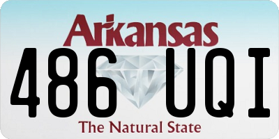 AR license plate 486UQI
