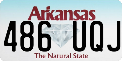 AR license plate 486UQJ