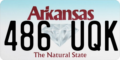 AR license plate 486UQK