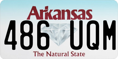 AR license plate 486UQM