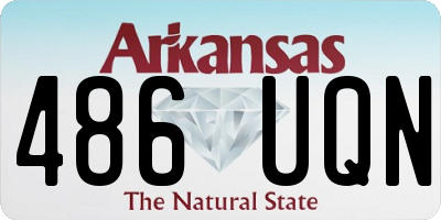 AR license plate 486UQN