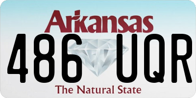 AR license plate 486UQR