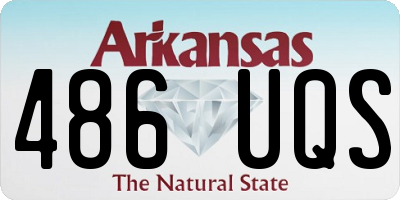 AR license plate 486UQS