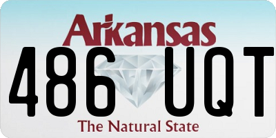 AR license plate 486UQT