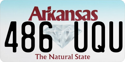 AR license plate 486UQU