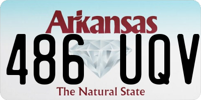 AR license plate 486UQV