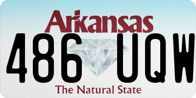AR license plate 486UQW