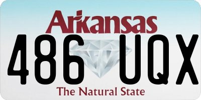 AR license plate 486UQX