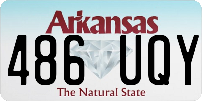 AR license plate 486UQY