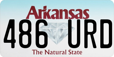 AR license plate 486URD