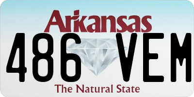 AR license plate 486VEM