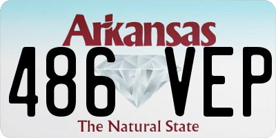 AR license plate 486VEP