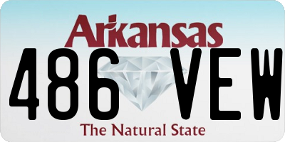 AR license plate 486VEW