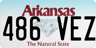AR license plate 486VEZ
