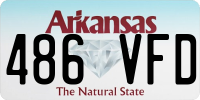 AR license plate 486VFD
