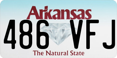 AR license plate 486VFJ