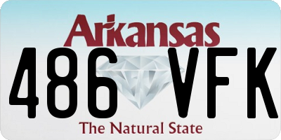 AR license plate 486VFK
