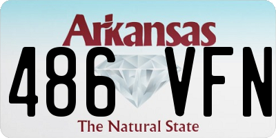 AR license plate 486VFN