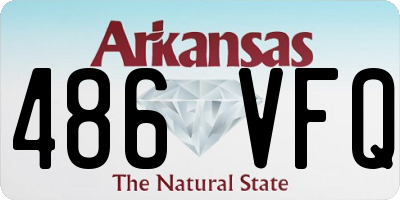 AR license plate 486VFQ