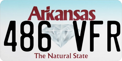 AR license plate 486VFR