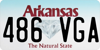 AR license plate 486VGA