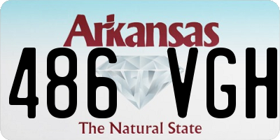 AR license plate 486VGH