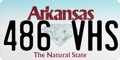 AR license plate 486VHS