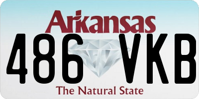 AR license plate 486VKB