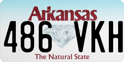 AR license plate 486VKH