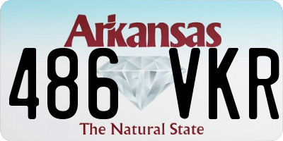 AR license plate 486VKR