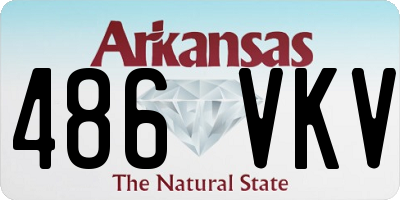 AR license plate 486VKV