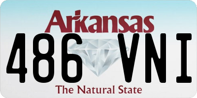 AR license plate 486VNI