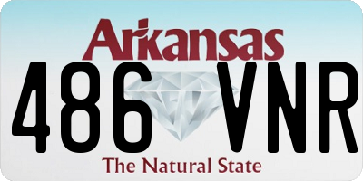 AR license plate 486VNR