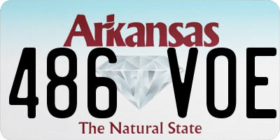 AR license plate 486VOE