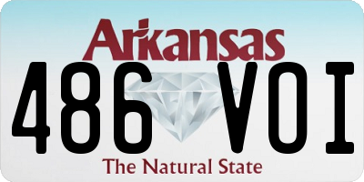 AR license plate 486VOI