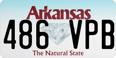 AR license plate 486VPB