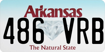 AR license plate 486VRB