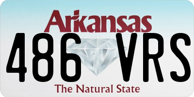 AR license plate 486VRS